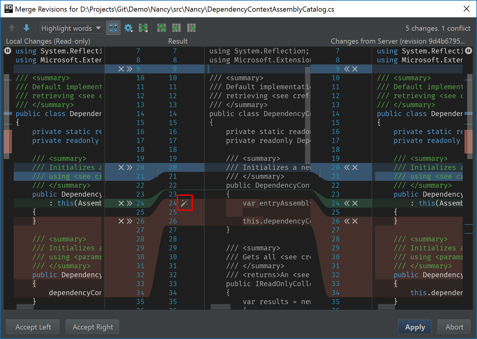 Source: https://blog.jetbrains.com/dotnet/2017/03/13/rider-eap-update-version-control-database-editor-improvements/