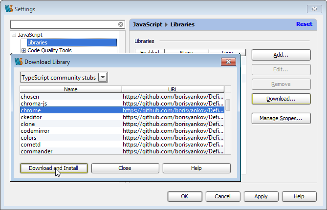 Download library