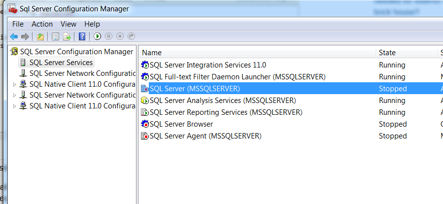 SQL Server Configuration Manager