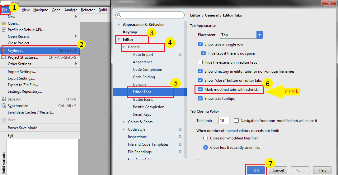 Screenshot- Mark Changed But Unsaved File