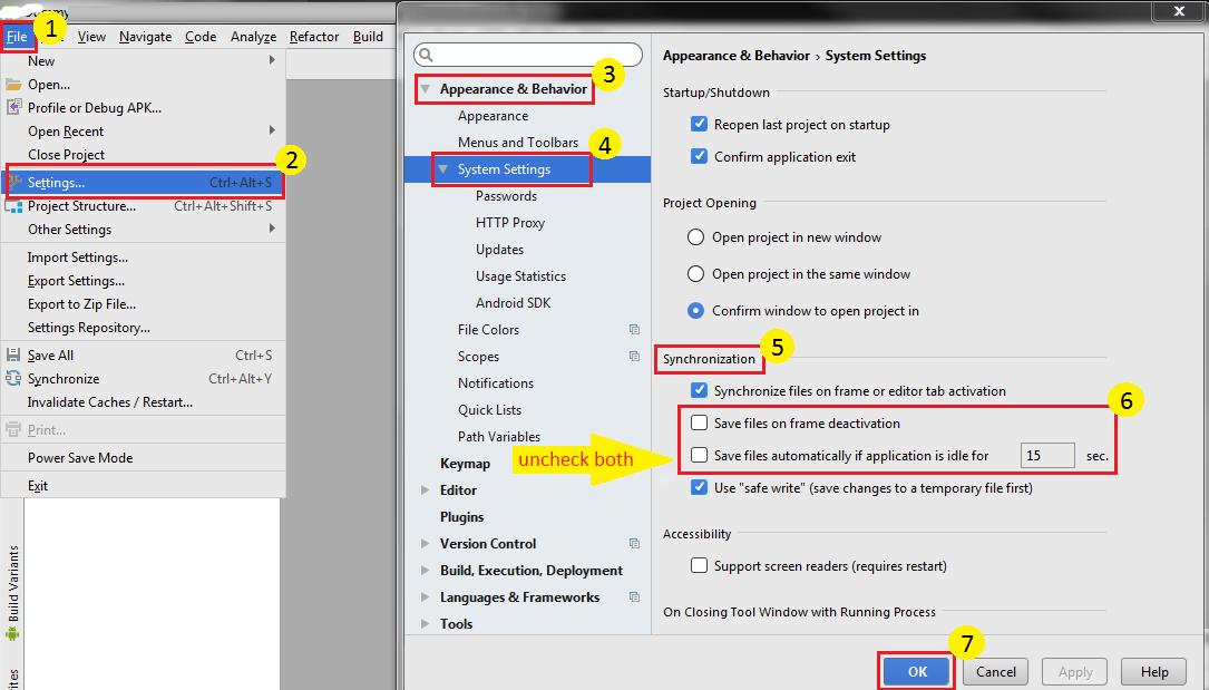 Screenshot- Disable Auto Save