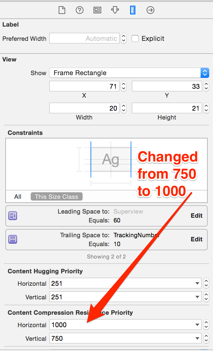 Content Compression Resistance Priority