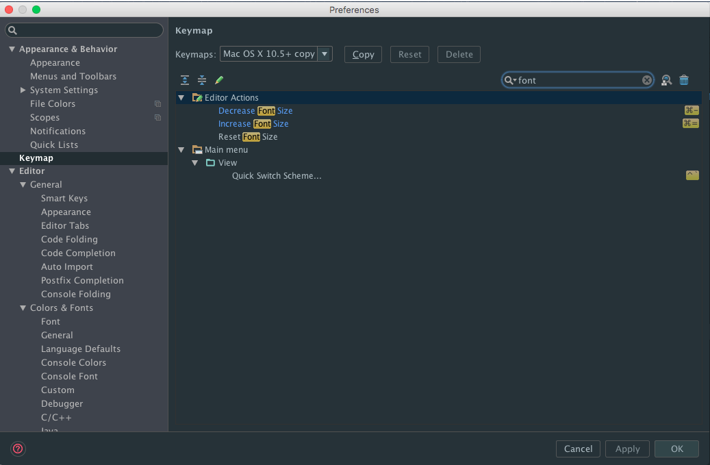 keymap