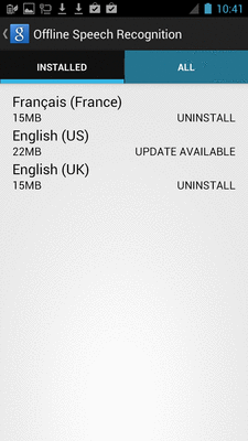 select your languages in the ALL tab.