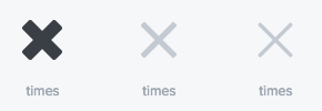 fa-times variants