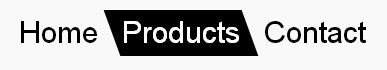 CSS Menu skewed buttons diagonal borders