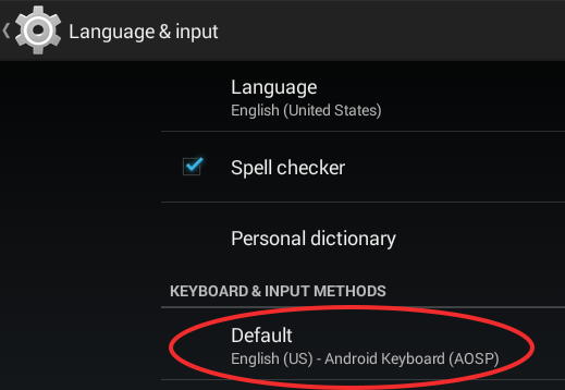Default Item
