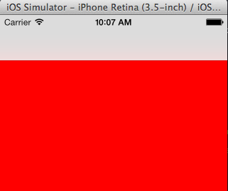 with edgesForExtendedLayout set, the view is just under the navigation