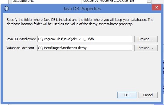 java db properties