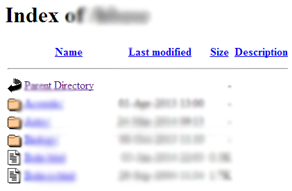 online HTTP directory