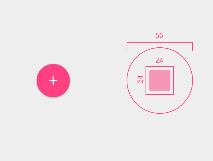 Floating button