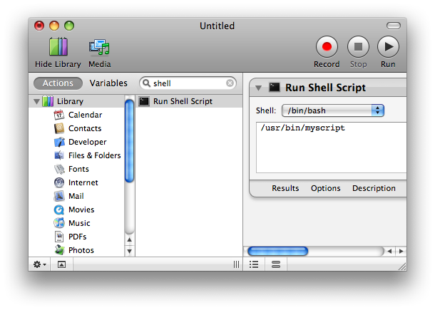 Example workflow