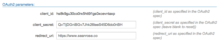скриншот окна настроек приложения