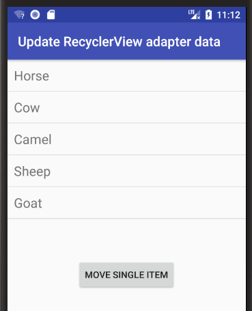 Move single item