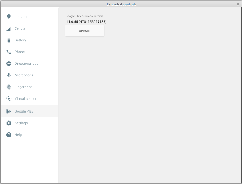 emulator settings