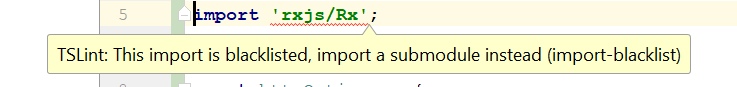 Import of rxjs/Rx is blacklisted in Angular 5.2