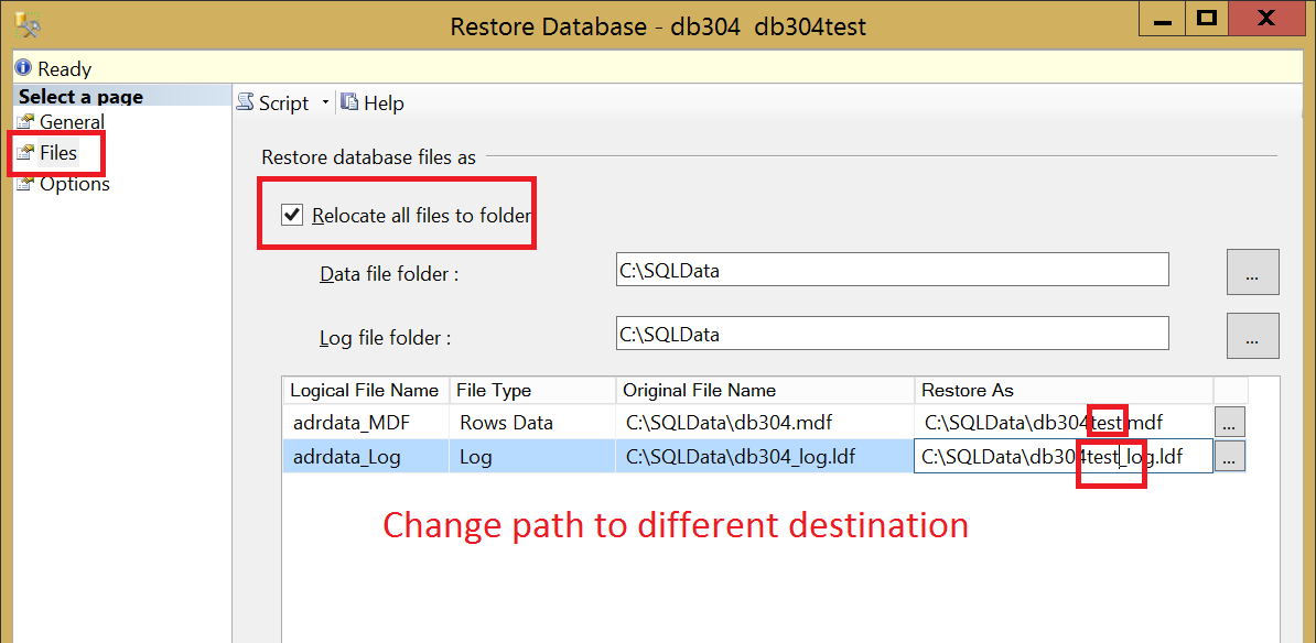 change location