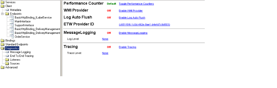 enable messagelogging