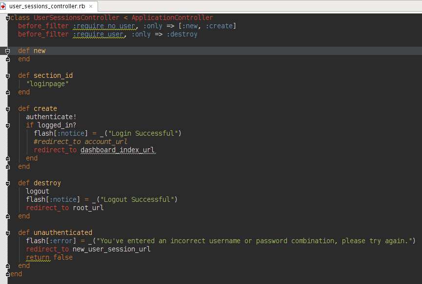 Railcasts IDEA 10 color scheme