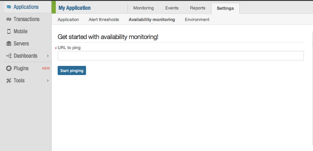 Availability monitoring