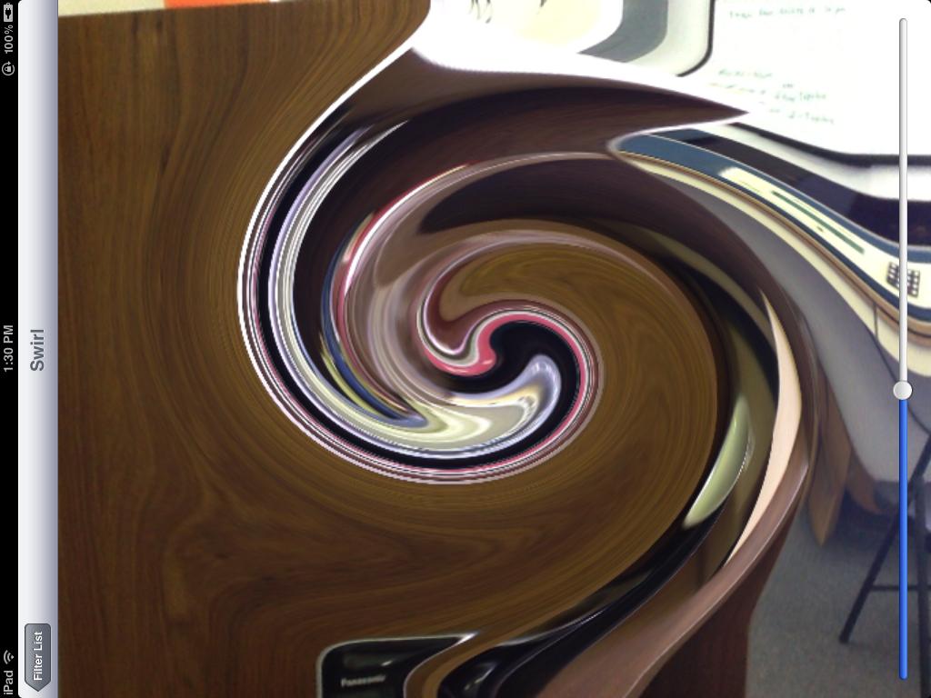 Swirl distortion image