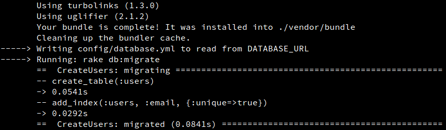 rake db:migrate on Heroku deployment
