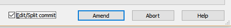 Edit/Split commit