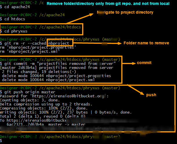 remove directory