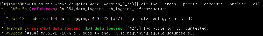 git log screenshot