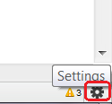 Open settings