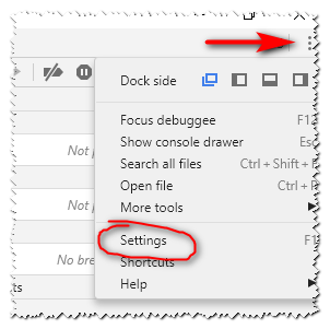Open settings