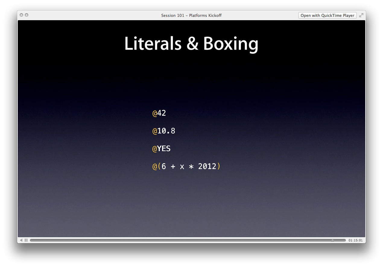 Literals & Boxing