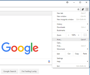 print in Chrome 62
