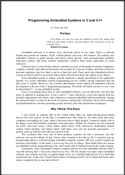 Programming Embedded Systems in C and C++. Barr Michael