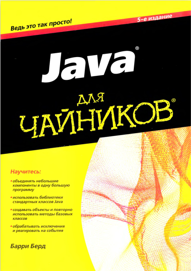 Java для чайников. Барри Берд