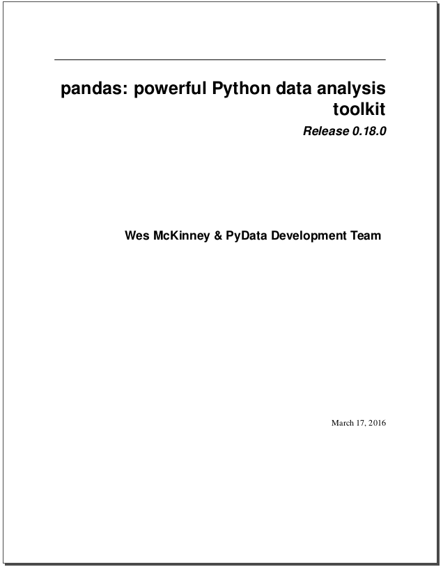 Pandas: powerful Python data analysis toolkit
