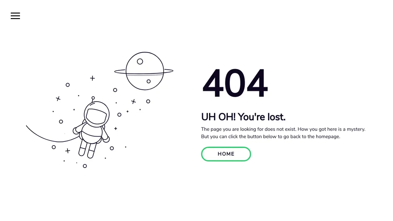 Оригинальная страница 404 ошибки