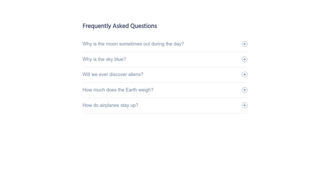 Дизайн блока FAQ