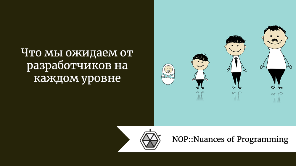 Что мы ожидаем от разработчиков на каждом уровне