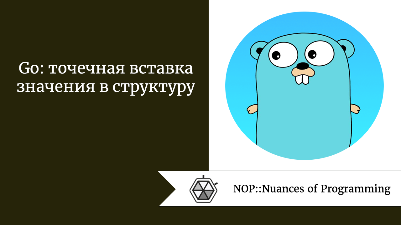 Go: точечная вставка значения в структуру