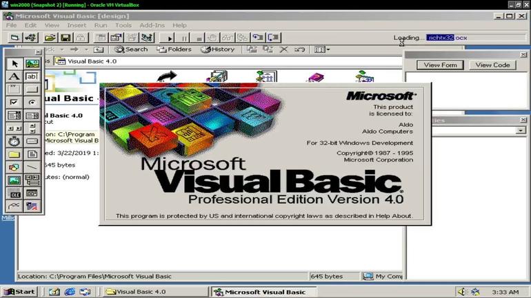 Язык программирования Visual Basic. Прадедушка С# и ранний прототип Visual Studio. Фото №2