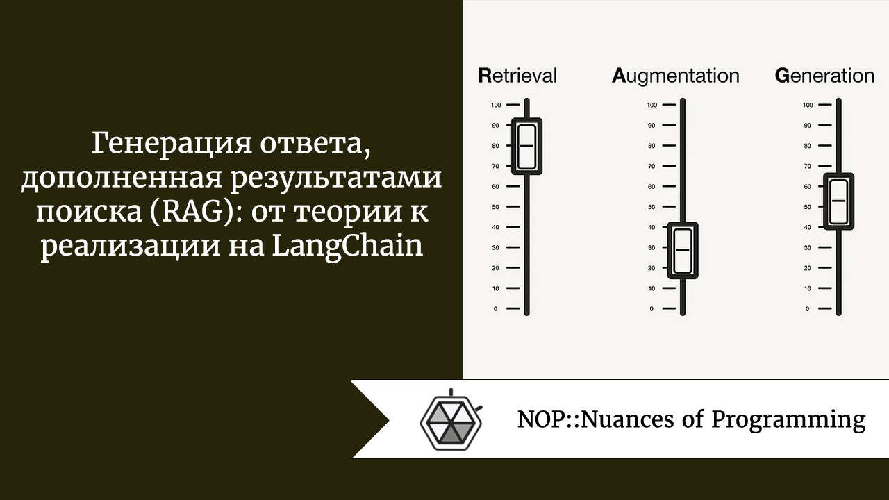 Генерация ответа, дополненная результатами поиска (RAG): от теории к реализации на LangChain